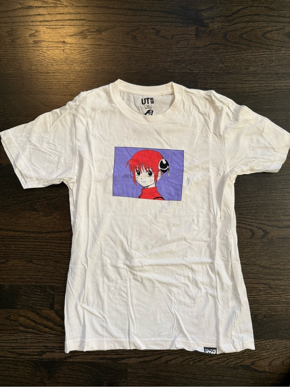 Uniqlo UT x Gintama Kagura Anime Graphic White Tee Size XS Limited Edition